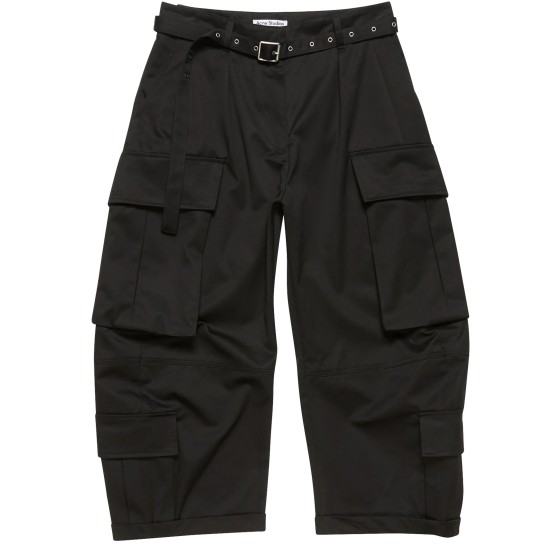Belted cargo pants - Black