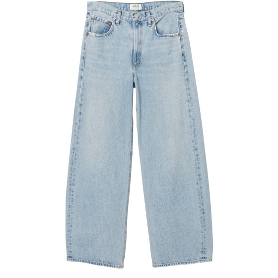 Low-rise curved jeans - Blue