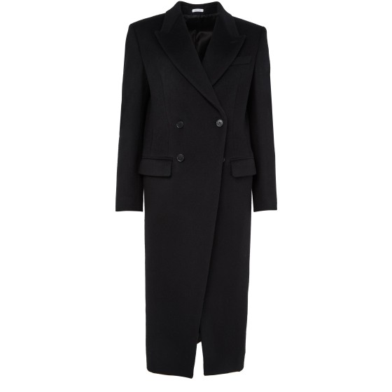 Double-breasted coat - Black