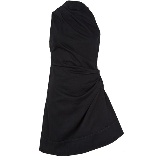 Denim mini dress - Black