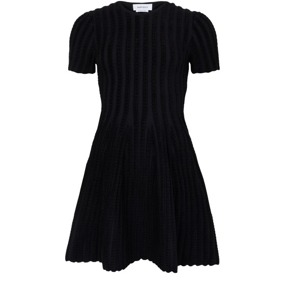 Asymmetric mini dress - Black