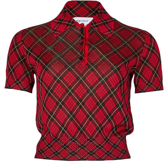 Printed polo shirt - Red