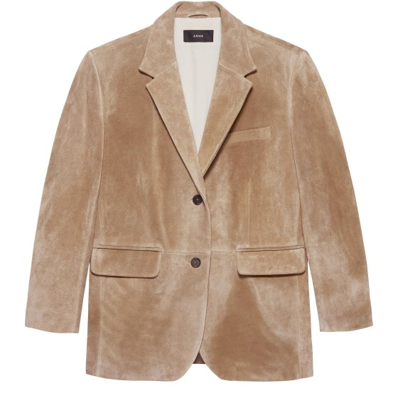 Benny textured suede jacket - Beige