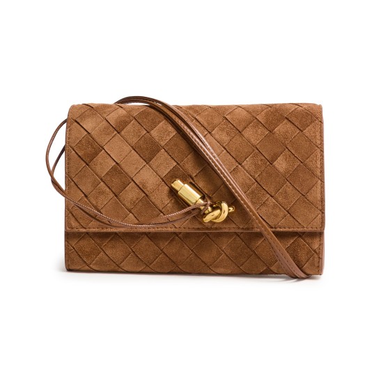 Andiamo clutch with shoulder strap - Yellow