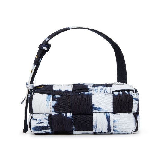 Brick Cassette Handbag - navy blue