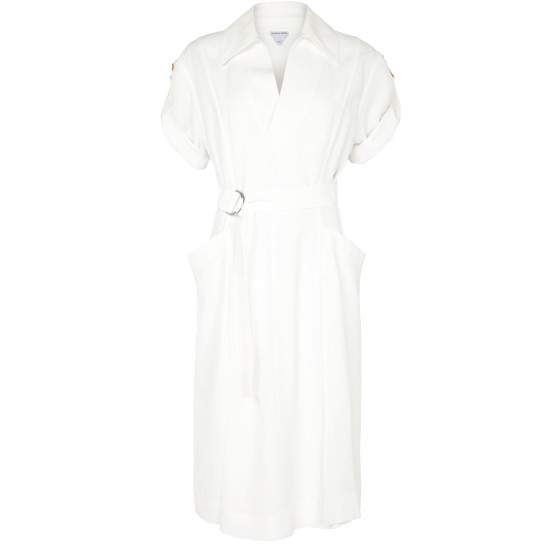 Shirt dress - white