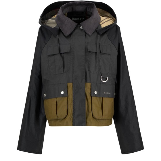 Liza's waxed jacket - Black