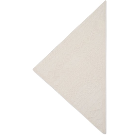 Cable knit triangle - Beige