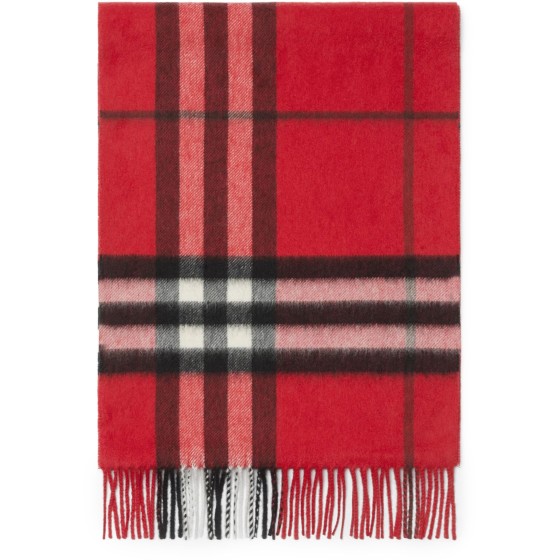 Check Cashmere Scarf - Red