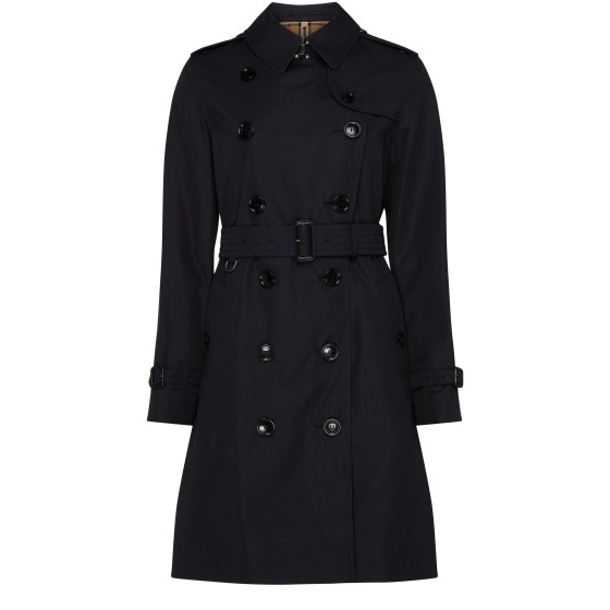 Kensington Heritage Mid-Length Trench Coat - Blue