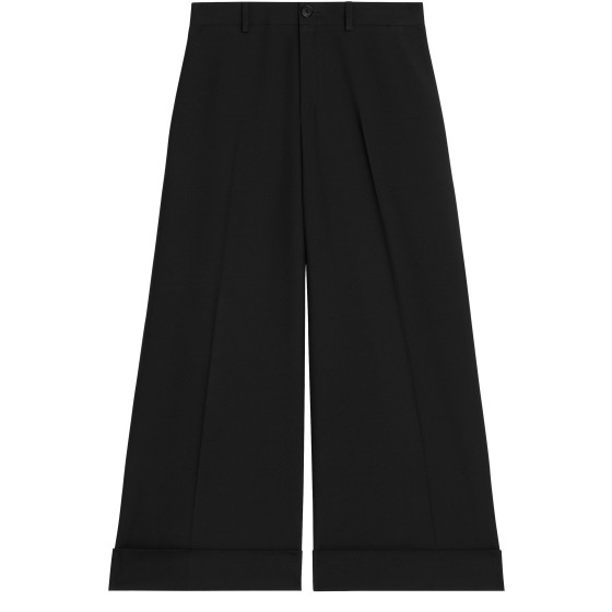 Docks trousers in wool gabardine - Black