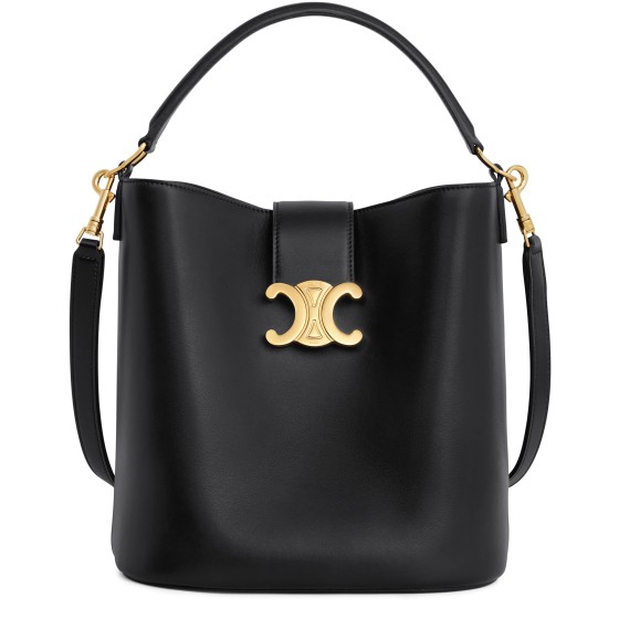 Louise Medium Smooth Calfskin Handbag - Black