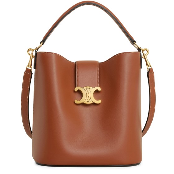 Louise Medium Smooth Calfskin Handbag - brown