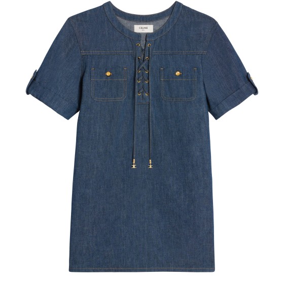 Dark ocean wash mini skirt - Blue