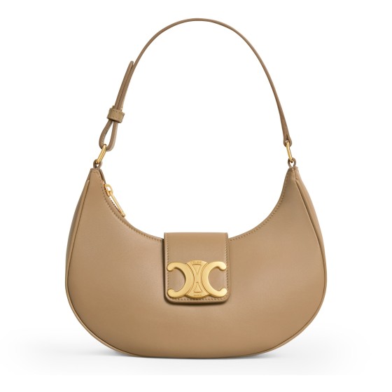 Ava Triomphe Smooth Leather Handbag - brown