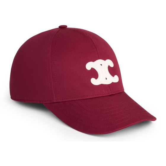 Triomphe baseball cap in cotton gabardine - Purple