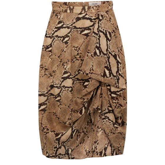 Asymmetric draped hemline - Beige