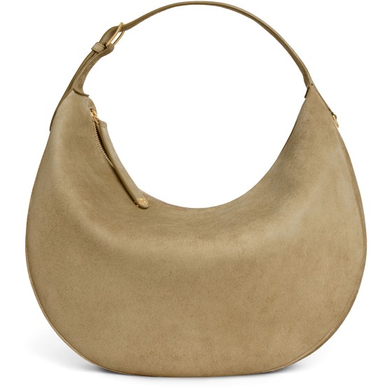 Large Celine Lulu in suede calfskin - Beige