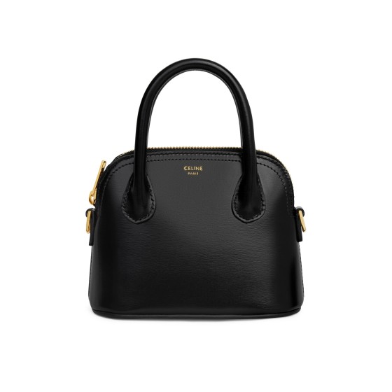 Mini Honorine in shiny calfskin - Black