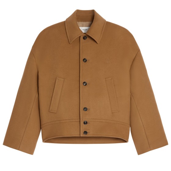 Jacket in wool and cashmere - Beige