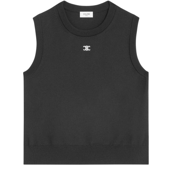 Top in fine wool - Black