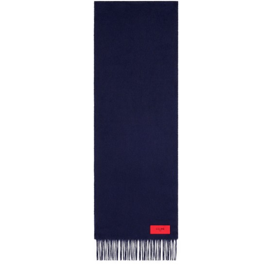 Cashmere scarf - navy blue