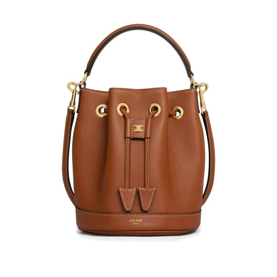 Teen Clara bag in supple grained calfskin - brown