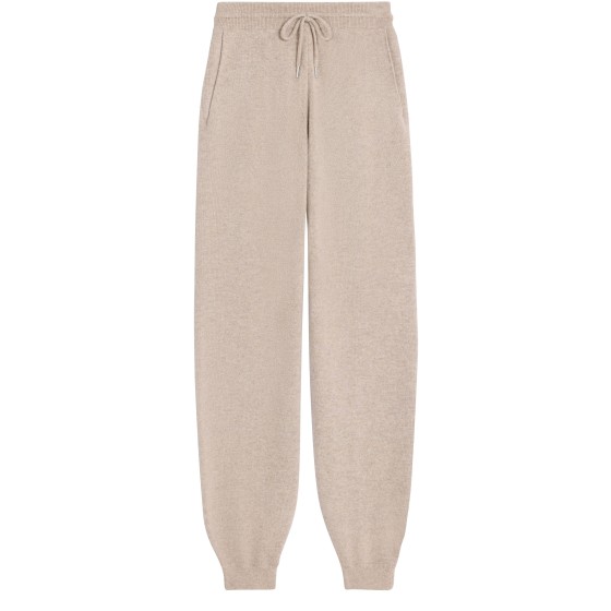 Wool and cashmere sweatpants - Beige