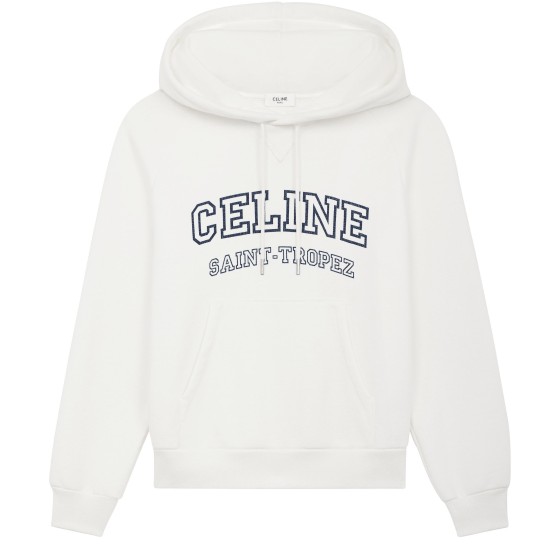 Celine hoodie in fleece cotton - Off-white