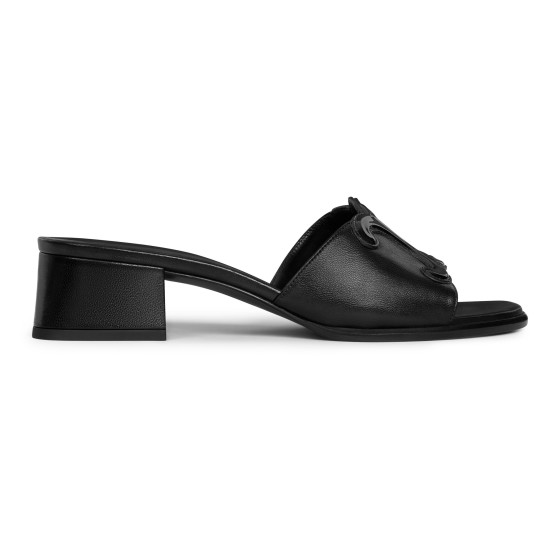 Mules Clémence in lambskin - Black