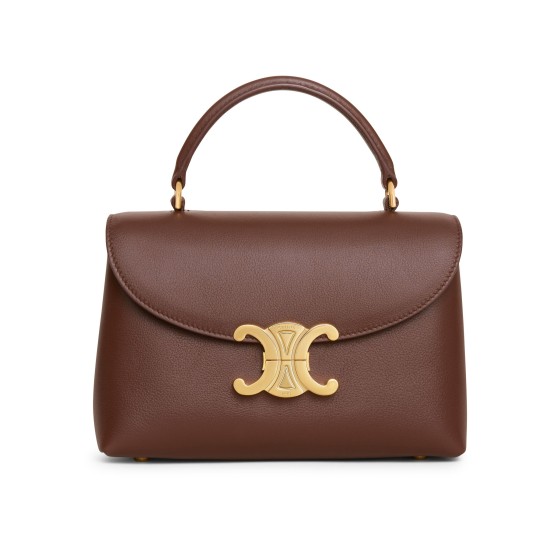 Teen nino bag in supple grained calfskin - brown