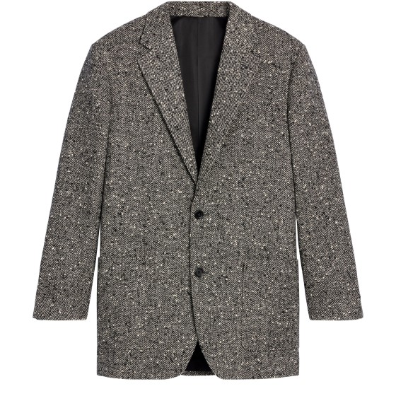 Garçon jacket in herringbone wool natté - Off-white