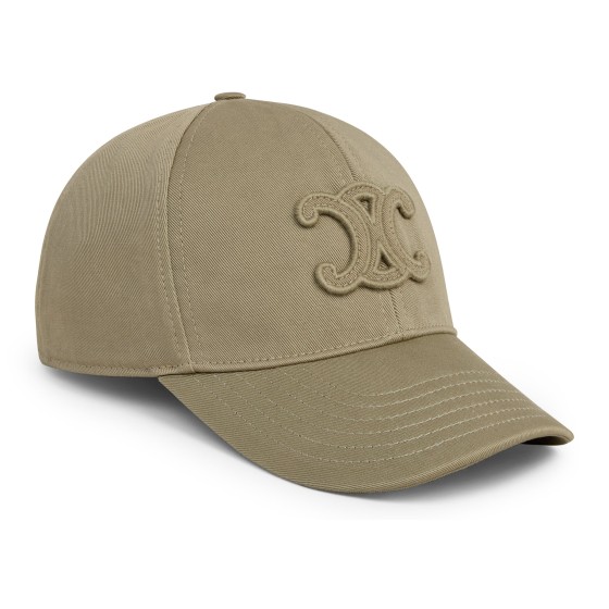 Triomphe baseball cap in washed cotton - Green