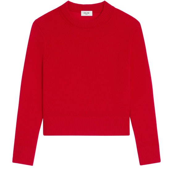 Crewneck sweater in cashmere - Red
