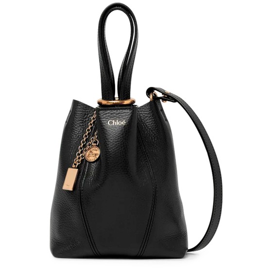 Chloé Spin grained leather tote bag - Black