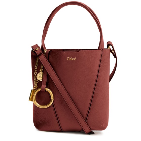 Chloé Spin grained leather tote bag - pink