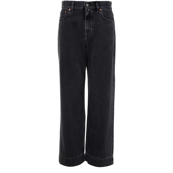Straight-cut jeans - Black