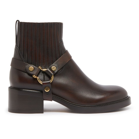 Dakota buckle ankle boots - brown