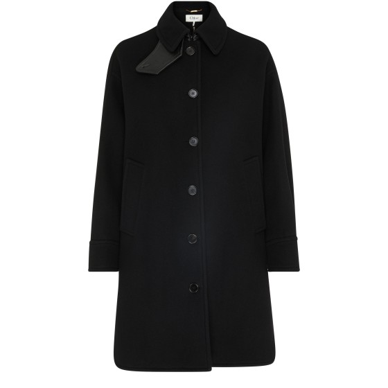 Turtleneck coat - Black