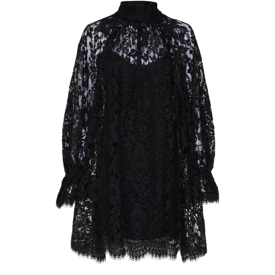 Lace dress - Black