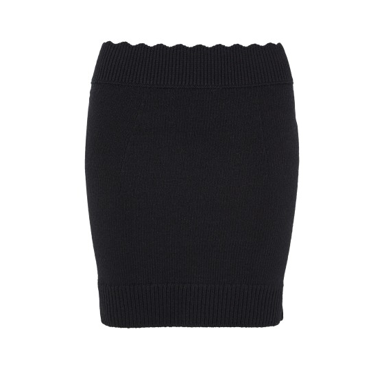 Knit skirt - Black