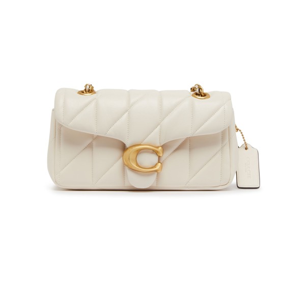 Tabby 20 Quilted Shoulder Bag - Off-white