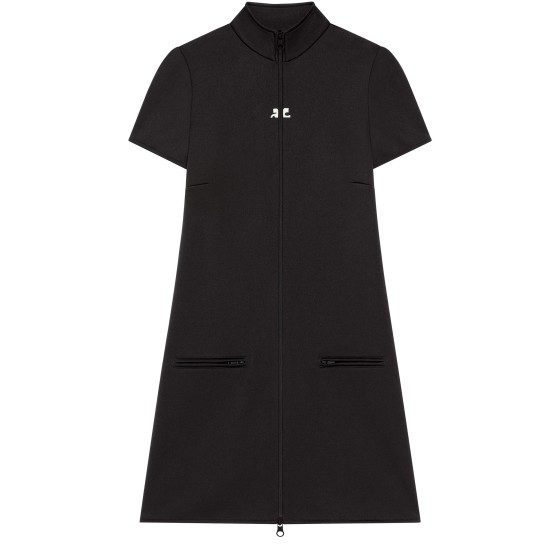 Interlock tracksuit mini dress - Black