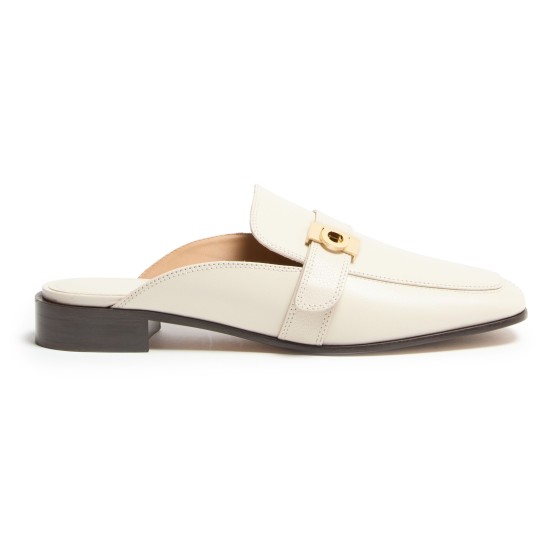 Hug buckle loafer mules - Off-white