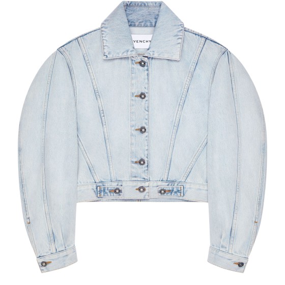 Back-to-front Cocoon jacket in denim - Blue