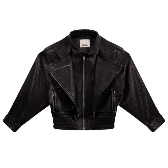 Aneli leather jacket - Black