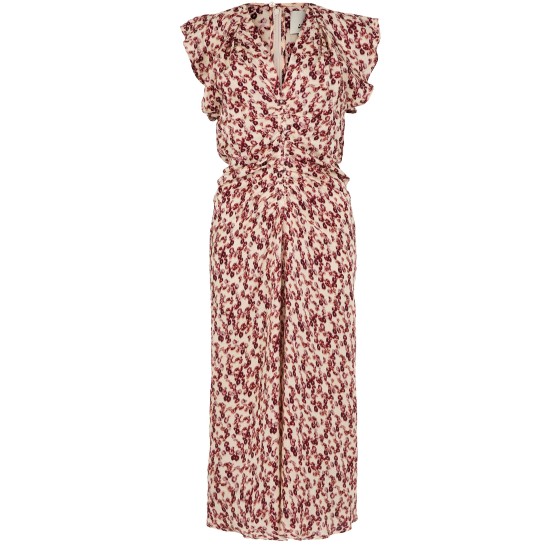 Lyndsay midi dress - Burgundy