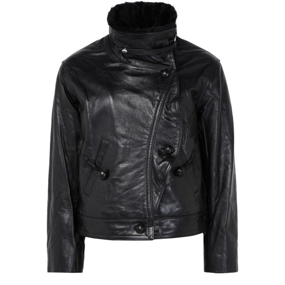Briyana leather jacket - Black