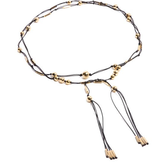 Scarf necklace - Black