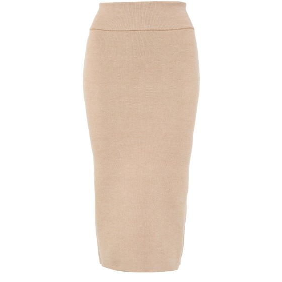 The Doppio knit skirt - Beige
